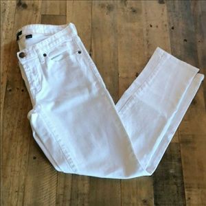 JCREW White Toothpick Jeans